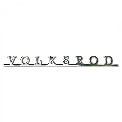 VW Volksrod Script Emblem Badge For Volkswagen Bug Bus Ghia Thing T2 T3 T4  • $39.95