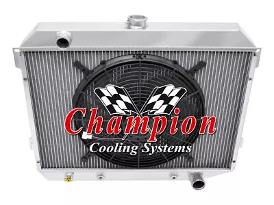 AAR 2 Row 1  Radiator 26  Core W/ 16  Fan For 1970 - 1974 Mopar Small Block Eng • $306.68