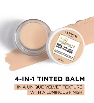 L'OREAL Age Perfect 4-in-1 Tinted Face Balm Foundation [CHOOSE Your SHADE] • $10.99