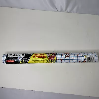 1989 Con-Tact Paper Disney Mickey Mouse & Minnie Self Adhesive 36 Sq Ft 18  Roll • £26.06