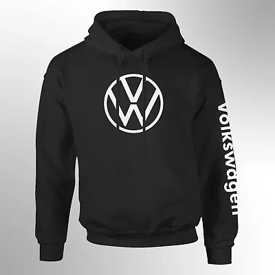 Volkswagen Racing Outfit Van Life Graphic Print Custom Logo Black Hoodie • $39