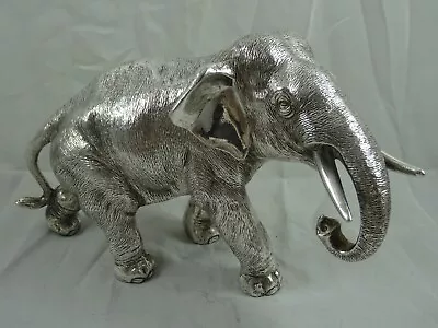 FABULOUS Sterling Silver `filled` MODEL OF AN ELEPHANT 1998 • £775