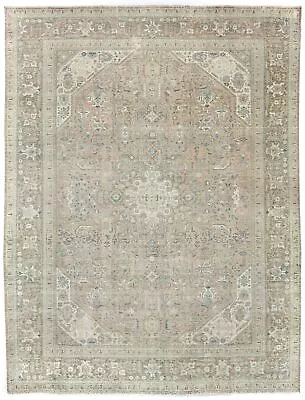 Distressed Vintage Antique 9X12 Floral Design Medallion Oriental Rug Wool Carpet • $1284