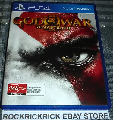 Playstation 4 Game God Of War Iii Remastered Pal • $31