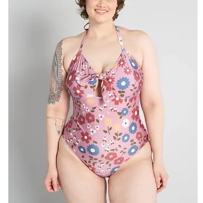 NWT ModCloth X Princess Highway Tie-Front One-Piece Swimsuit AU 16 (US 12) • $20