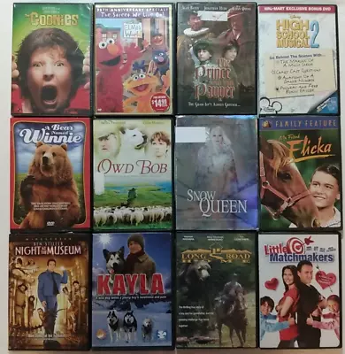 12 DVD Goonies Elmo Street We Prince & Pauper Musical 2 BearOwd Bob Snow Queen • $28