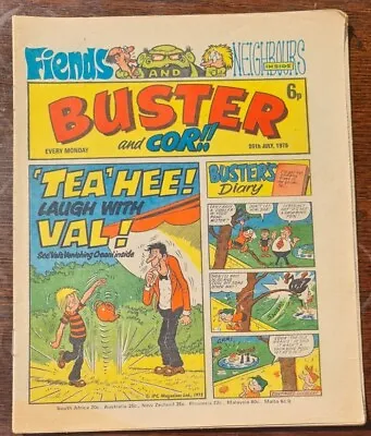 £5 • Buy Buster And Cor!! Comic (1975) July 26th, Very Fine