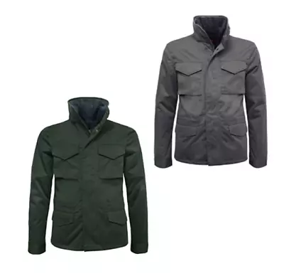 Mens Fashion Padded Jacket Kappa 2 In 1 One 4 All Jacket - Grey Green - New • £14.99