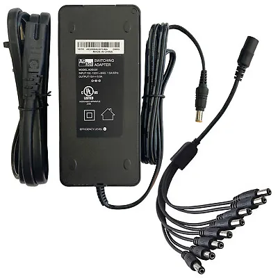 UL 12V 5Amp 8 Channel AC Adapter For CCTV Security Camera DC 12V 5A Power Supply • $14.99