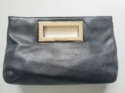 MICHAEL KORS Black Leather Clutch • $50