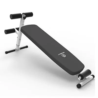 Marcy Folding Utility Bench Slant Board W/Headrest For Home Gym Exercise White • $84.99