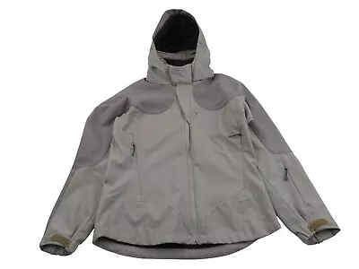 Patagonia Rain Jacket Waterproof Hoody Parka Full Zip Gray Women's Size Medium • $83.99