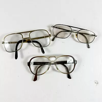 Vintage Eyeglasses Lot Of 3 Glasses Aviator 80s 1980s Retro • $24.77