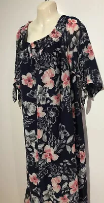 Colourful Maxi Summer SlipOn Dress Lined Size 14 Plus New/ Tags Beme Polyester • $35