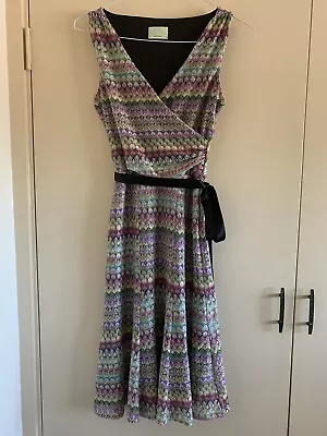 Review Vintage Multicoloured A-line Dress Size 10 • $14.50