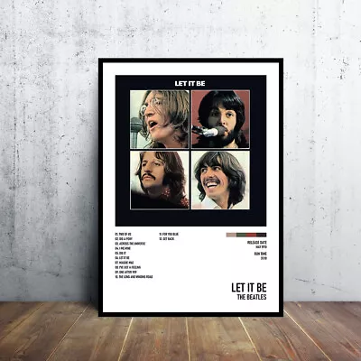 Let It Be The Beatles Album Poster 24x36  Custom Canvas Print Music Poster • $15.68