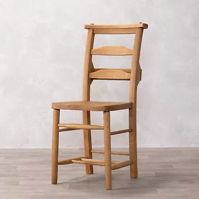 Dining Chairs Solid Oak Dining Chairs Horizontal Slat Chapel Chairs • £125