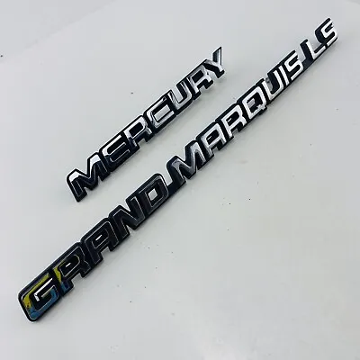 1995-1997 Mercury Grand Marquis LS Emblem Logo Letters Badge Rear Chrome OEM F58 • $50