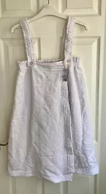 £8 • Buy NEW Primark Ladies White Towelling Pure Cotton Shower Wrap Sizes XS-S & M-L