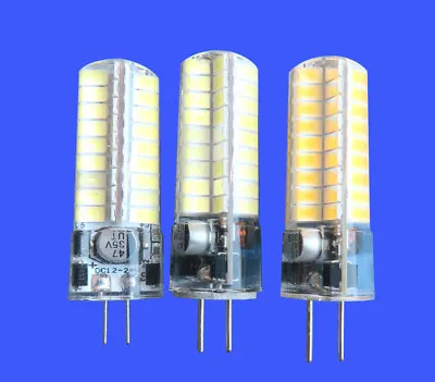 G4/G5.3/GY6.35 Bi-Pin LED Bulb 5W 72Led 5730SMD Light DC12~24V Silica Gel Lamp • $2.37
