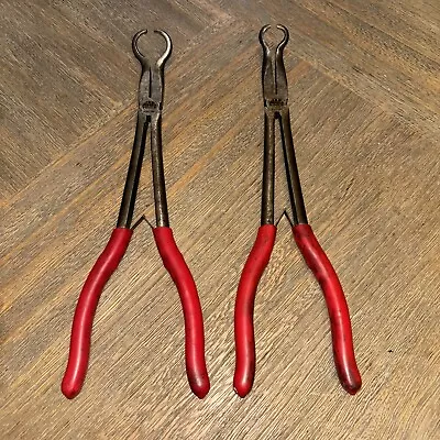 MAC TOOLS 11  LONG EXTENDED REACH HOSE GRIPPER PLIERS Set Of 2 USA GRIP • $9.50