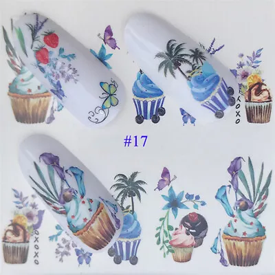 Nail Art Stickers 3D Nails Decals Nail Foil DIY Flower Slider Nail Decoration ♪ • $0.99