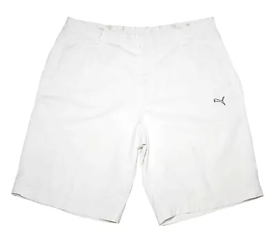 Puma Golf Tech Off White Stretch Shorts 562650 Mens Size 36 • $23.99
