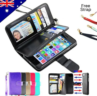 $5.99 • Buy For IPhone 6 /6S Plus /7 New Magnetic BUSINESS WALLET Card Case Cover