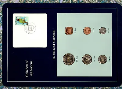 Coin Sets Of All Nations Suriname UNC 1985-1989 25100250 Cents 1989 • $12.98
