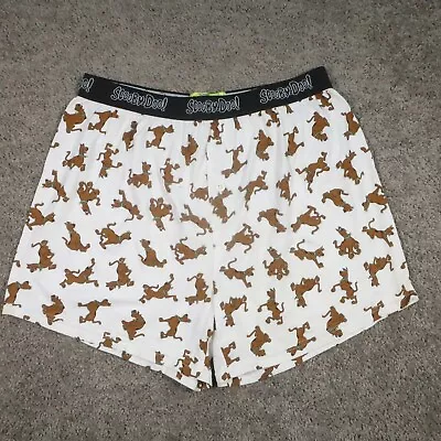 Vintage 90s Scooby Doo Boxer Shorts Mens L Cartoon Network All Over Print EUC • $24.95