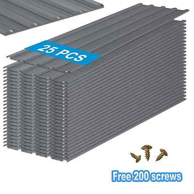 25 PCS Roof Panels Galvanized Steel Hardware Metal Roofing Sheets Wall Panels • $230.99