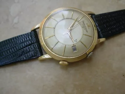 Collectible Vintage Jaeger LeCoultre Memovox Automatic825 37mm Gold Clad Case.  • $3200