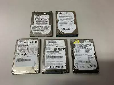 Lot Of 5 X 80gb Sata 2.5  Laptop Hard Drives Various Brand (no Bad Sector) • $22.04