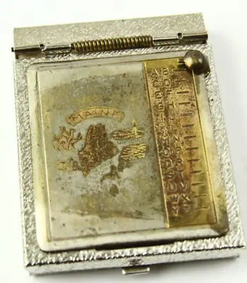 Vintage Maine Mini Personal Pocket Size Metal Flip-top Address Phone Book 2-1/2  • $12.74