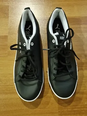 $25 • Buy Puma Soft Foam Shoes Women Black Eur 37.5 Uk 4.5 Sneakers Flat White Runners