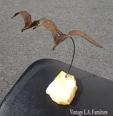 Vintage In The Style Of Curtis Jere 'Birds In Flight  Sculpture Statue Figuerine • $250