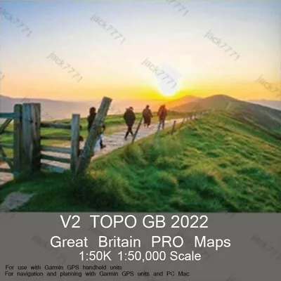 NEW TOPO  2022 GB Great Britain PRO Map SD Card For Garmin Gps Units Full UK • £33.99