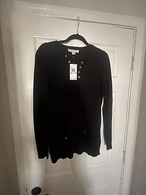 Michael Kors Brand New With Tags Medium Black Sweater With Gold Embellishing • $18