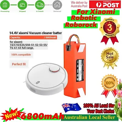 6800mAh Battery For Xiaomi Robot Vacuum CIeaner S50 S51 S55 Viomi V3 SDJQR01RR • $57.95