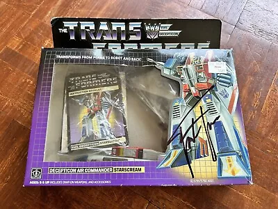 Transformers Autographed Frank Todaro Original G1 Pre Rub Starscream W/Box • $500