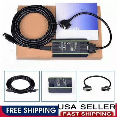 $32.99 • Buy PLC Cable For Siemens S7 200/300/400 Adapter 6ES7 972-0CB20-0XA0 USB-MPI+ PC US