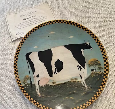 Vtg 1994 Lenox Warren Kimble Barnyard Holstein Cow Plate 8” For Display • $7.99