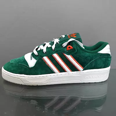 Adidas Rivarly Low Men's Size 7 Sneaker Shoe University Of Miami Hurricanes #NEW • $69.95