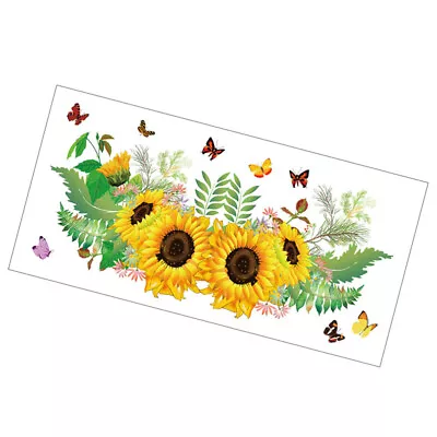  Sunflower Wall Sticker Decals Solar Pink Outdoor Chandelier Removable • £5.85