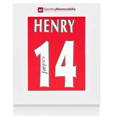 £525.99 • Buy Thierry Henry Signed Arsenal Shirt - 2021-2022, Number 14 - Gift Box