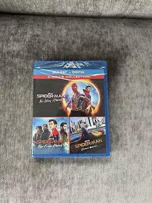 Spider-Man 3-Movie Collection No Way Home/Far From Home/Homecoming (Blu Ray) NEW • $19.99