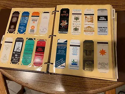 VINTAGE 1960s 70s 80s MATCHBOOK COVER COLLECTION 50 PAGES LOT Of  770+ COVERS • $199
