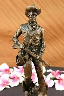 Classic Cowboy By Milo Bronze Sculpture Statue Original Marble Base Figurine Art • $154.50