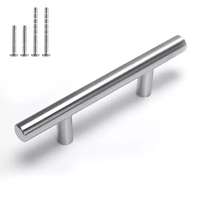 35Pack Cabinet Handles Brushed Nickel Cabinet Hardware 3in Hole Centers Cabin... • $36.37