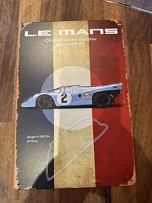 Le Mans 24 Hours Tin Sign Circuit De La Sarthe Since 1923 • £9.99